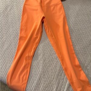 Lululemon Athletica Vibrant Orange Leggings